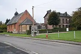 The church and town hall in Morienne