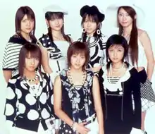 Morning Musume Otomegumi, 2004.Top row (L to R): Makoto Ogawa, Sayumi Michishige, Reina Tanaka, Kaori IidaBottom row (L to R): Nozomi Tsuji, Miki Fujimoto, Rika Ishikawa