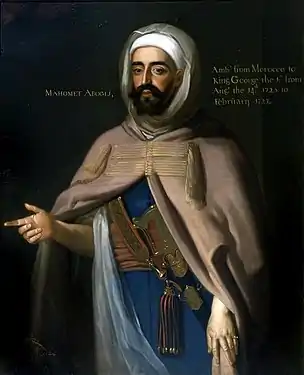 Moroccan Ambassador Mohammed Ben Ali Abgali in 1725.