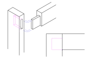 A stub tenon corner joint