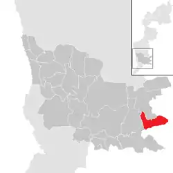 Location within Güssing district