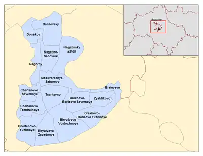 Southern Okrug districts