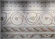 Mosaic with geometric motifs