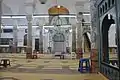 Interior view of the prayer hall. At the bottom is the mihrab.