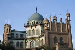 Mosque in the city center of Yanqi