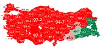 Turkish- and Kurdish-speaking pluralities