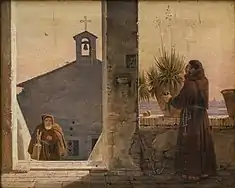 Motif from Italy with Monks(undated)