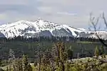 Mount Washburn from north rim of Grand Canyon of the Yellowstone, June 2011