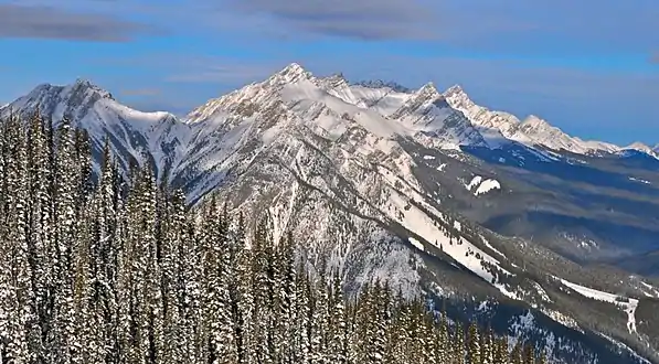 Mount Brewster is the high point, centered