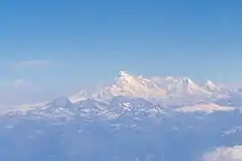 Mt Jomolhari viewed from flight Kathmandu - Paro