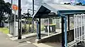 Bus stop and Entrance on Pacific Highway