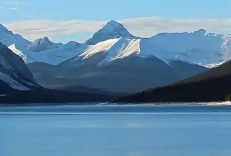 Mount Smuts seen from Spray Lake