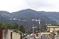 Southern slopes of the Northern Range showing the Benedictine abbey of Mount Saint Benedict