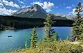 Northeast slope of Mt. Tecumseh from Chinook Lake (aka Allison Lake)