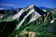 Mount Washiba seen from Suisho Mountain Villa