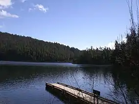 A small pier into Mountain Lake