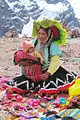 Handicraft seller in Ausangate, near Jampa Pass