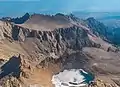 Southwest aspect of Carillon from the summit of Mt. Whitney. Iceberg Lake below.