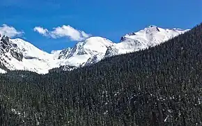 Mt. Mahler (center) and Braddock Peak (right)