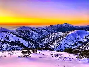 Mount Feathertop as seen from Mount Hotham