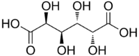 Structural formula of mucic acid