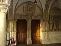 Interior of the Paradise narthex with the north portal