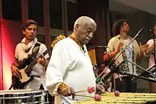 Mulatu Astatke performing with Black Jesus Experience at the 50th Anniversary of Australian and Ethiopian diplomatic relations event 2015.