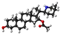 Ball-and-stick model of muldamine