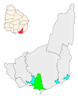 Map of the Municipality of Maldonado