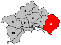 Location within Naples