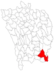 Location in Vaslui County