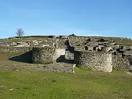 Gates of the Iron Age oppidum of San Cibrao de Las, one of the largest castros of Galicia