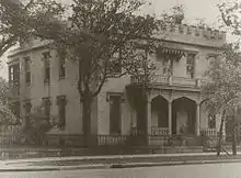 Murray Forbes Smith House at 201, now demolished.  Childhood home of Alva Smith Vanderbilt, noted socialite.