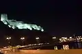 The Muscat Fort (Built by the Portuguese in the 16th century) overlooks the Muscat harbor, Mutrah and the Al Alam Palace