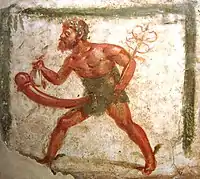 Wall mural of Mercury/Priapus