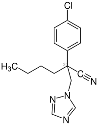 Kekulé, skeletal formula of myclobutanil