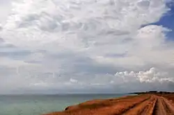 Coast line between Berehove and Mykolaivka in Crimea