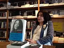 Myriam Anissimov reading at the Folies d'Encre boosktore, Montreuil, June 2014