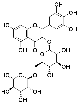 Myricetin 3-O-rutinoside structure