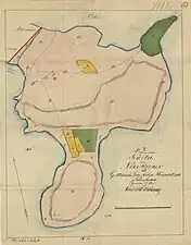 The Närsholmen peninsula in 1815