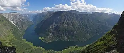 Nærøyfjorden from Bakkanosi