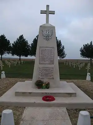 T. Gajewski, Monument at the Polish cemetery