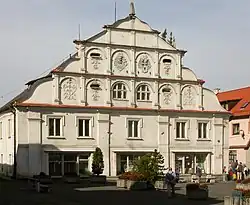 Municipal library on the town square