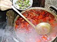 Broth of bún ốc