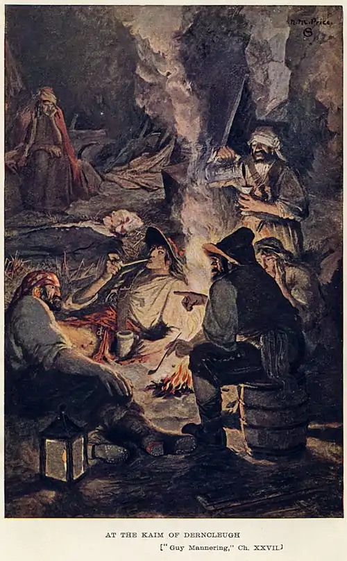 Image 12Guy ManneringArtist: Norman Mills Price; Restoration: Adam CuerdenA scene from Chapter XXVII of Guy Mannering, a historical novel by Sir Walter Scott that was originally published anonymously in 1815. It is set in the 1760s to 1780s, mostly in the Galloway area of southwest Scotland. The eponymous character of Guy Mannering is actually only a minor character in the story, the plot being mostly concerned with Harry Bertram, the son of the Laird of Ellangowan, who is kidnapped at the age of five by smugglers. It follows the fortunes and adventures of Harry and his family in subsequent years, and the struggle over the inheritance of Ellangowan. The novel also depicts the lawlessness that existed at the time, when smugglers operated along the coast and thieves frequented the country roads. The book was a huge success, selling out the day after its first edition.More selected pictures