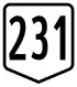 Route 231 shield