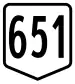 Route 651 shield