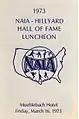 Cover for NAIA HOF Luncheon Program (1973)