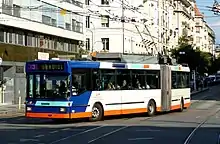 Image 192One of the NAW/Hess articulated trolleybuses delivered to Geneva in 1992, which were among the first production-series low-floor trolleybuses (from Trolleybus)