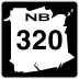 Route 320 marker